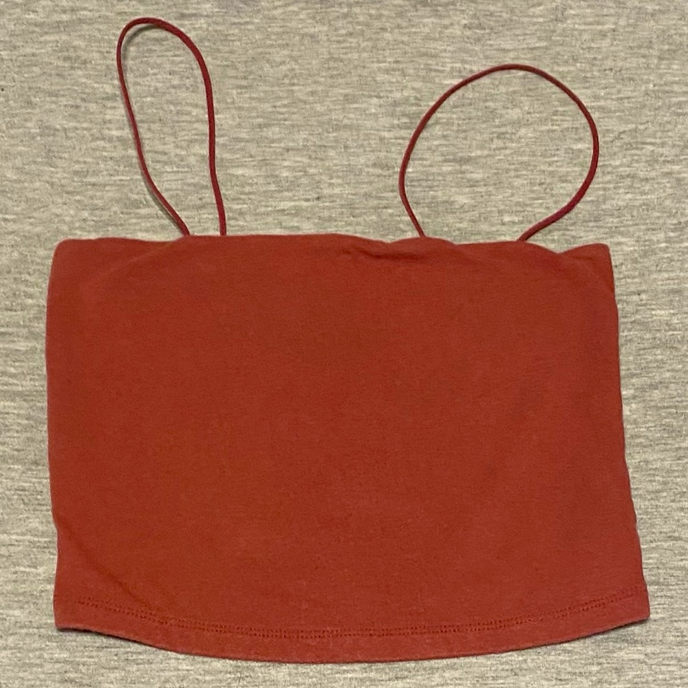XS Aeropostale Red? Seriously Soft Bungee Cami / Tank Crop Top / Spaghetti Strap